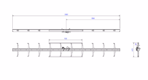 Cleat Ladder TBA with Carriage Lead-in